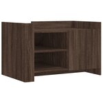 vidaXL Table basse chêne marron 80x50x50 cm bois d'ingénierie
