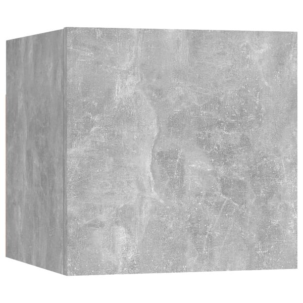vidaXL Table de chevet Gris béton 30 5x30x30 cm Bois d'ingénierie