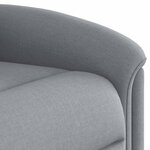 vidaXL Fauteuil inclinable Gris clair Tissu