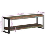 vidaXL Meuble TV 120x30x40 cm Bois de récupération massif