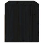 vidaXL Tables de chevet murales 2 Pièces Noir 50x36x40 cm