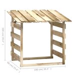 vidaXL Pergolas avec toits 3 Pièces 100x90x100 cm Bois de pin imprégné