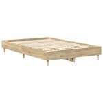 vidaXL Cadre de lit sans matelas chêne sonoma 120x200 cm