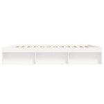 vidaXL Cadre de lit blanc 200x200 cm