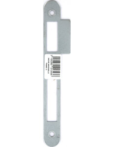 THIRARD - Gâche universelle pour serrure à encastrer  zinguée à bouts ronds  traine 1.2cm  hauteur 170mm -  THIRARD