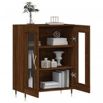vidaXL Buffet chêne marron 69 5x34x90 cm bois d'ingénierie