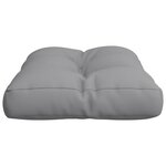 vidaXL Coussin de palette gris 50x40x12 cm tissu