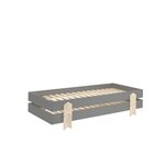 4 Lits Modulo Arrow Gris Empilables 90x200 L 203 6 x Lg 93 8 x H 27 5 cm