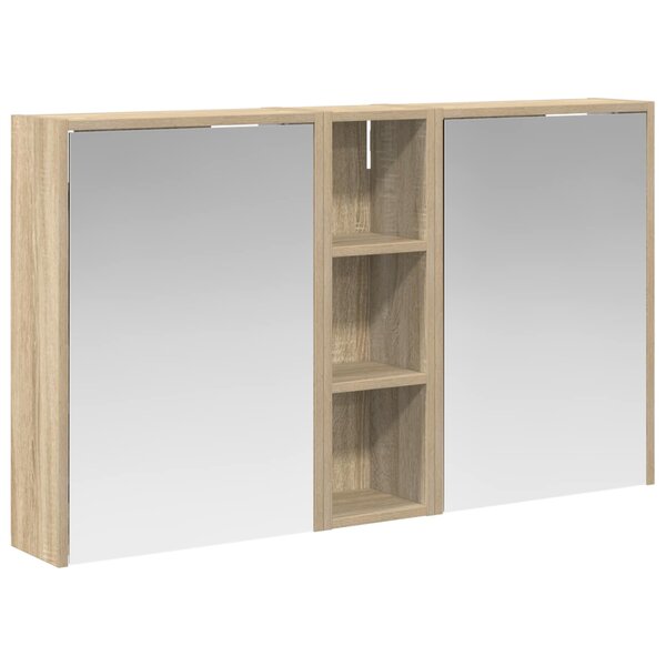 vidaXL Ensemble de Meubles de Salle de Bain 3 Pièces 106 x 16 x 62 5 cm