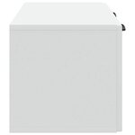 vidaXL Meuble TV mural Blanc 59 5 x 31 x 30 cm Bois d'ingénierie