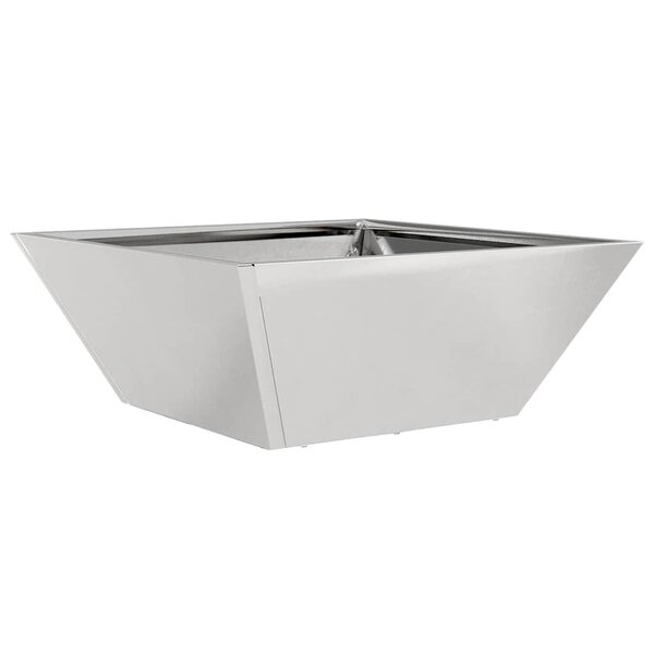 vidaXL Pot de jardin en forme de bol Argent 40 x 40 x 15 cm