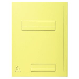 Paquet De 50 Chemises Imprimées 2 Rabats Super 210 - 24x32cm - Canari - X 5 - Exacompta
