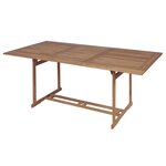 vidaXL Ensemble à manger d'extérieur 9 Pièces et chaises pliables Teck