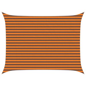 vidaXL Voile d'ombre Orange et marron 4 × 3 m 100 polyester Oxford