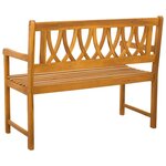 vidaXL Banc extérieur Naturel 110 x 55 5 x 90 cm Bois d'Acacia Massif