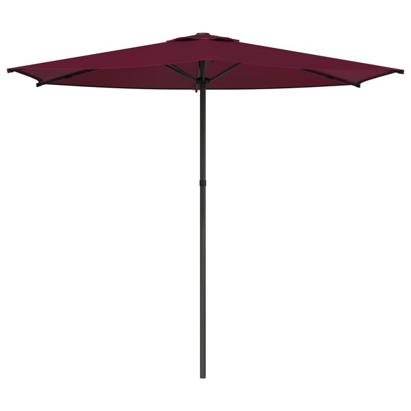 vidaXL Parasol de jardin 270 x 270 cm Polyester Rectangulaire Bordeaux
