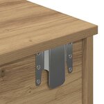 vidaXL Étagère murale avec tiroirs chêne artisanal bois d'ingénierie