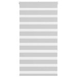 vidaXL Store zèbre gris clair largeur du tissu 85 9 cm polyester