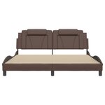 vidaXL Cadre de lit sans matelas marron 180x200 cm similicuir