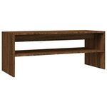 vidaXL Table basse Chêne marron 100x40x40 cm Bois d'ingénierie
