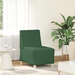 vidaXL Unité de Sofa Modulaire Sans Accoudoirs Vert jungle