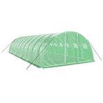 vidaXL Serre avec cadre en acier vert 40 m² 10x4x2 m