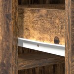 vidaXL Highboard en chêne fumé  40x41x135 cm  en bois d'ingénierie
