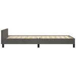 vidaXL Cadre de lit sans matelas gris foncé 90x190 cm velours