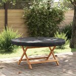 vidaXL Housse de Table Extérieure 122 x 122 x 10 cm Tissu oxford 210D