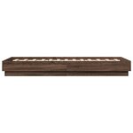 vidaXL Cadre de lit sans matelas chêne marron 90x190cm bois ingénierie