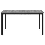 vidaXL Table de salle à manger / Table de repas MÉTAL