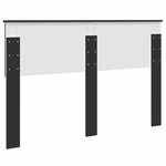 vidaXL Tête de lit Chêne noir 150 cm Bois d'ingénierie