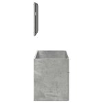 vidaXL Armoire de bain avec miroir gris béton bois d'ingénierie