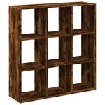 vidaXL Étagère séparatrice de pièce chêne fumé 102x29x103 5 cm