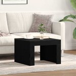vidaXL Table basse Chêne noir Bois d'ingénierie