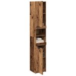 vidaXL Armoire de salle de bain vieux bois bois d'ingénierie