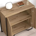 vidaXL Buffet chêne artisanal 78 x 35.5 x 74.5 cm Bois d'ingénierie