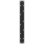 vidaXL Pieds de table basse en U  2 pièces  noir  70 x (30-31) cm  acier