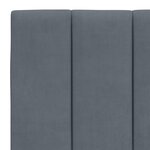 vidaXL Cadre de lit sans matelas gris foncé 140x200 cm velours