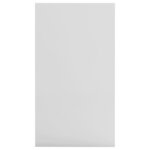vidaXL Bibliothèque/buffet blanc brillant 50x25x80cm Bois d’ingénierie
