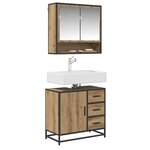vidaXL Cabinet de salle de bain Chêne artisanal 65 x 33 x 60 cm