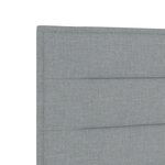 vidaXL Têtière LED Design Lignes Gris Clair 100 cm Tissu