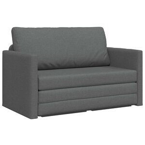 vidaXL Canapé-Lit Gris foncé 124 x 71 x 78 cm tissu