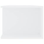 vidaXL Meuble TV avec lumières LED blanc 135x39x30 cm