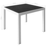 vidaXL Ensemble de Mobilier 5 Pièces Noir et Blanc