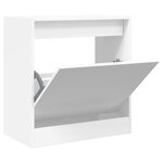 vidaXL Armoire à chaussures blanc 60x34x63 5 cm bois d'ingénierie