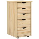 vidaXL Armoire 34 x 39 x 61 5 cm Bois de Pin Massif Marron