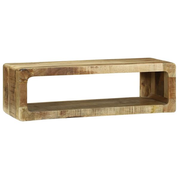 vidaXL Meuble TV avec étagère Marron Bois de manguier massif