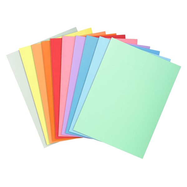 Paquet 10 Chemises Super 210 - 24x32cm - Couleurs Assorties - X 10 - Exacompta
