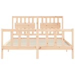 vidaXL Cadre de lit sans matelas bois de pin massif